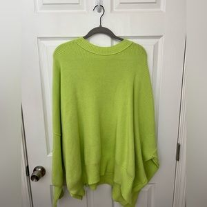 Free People Lime Green Sweater